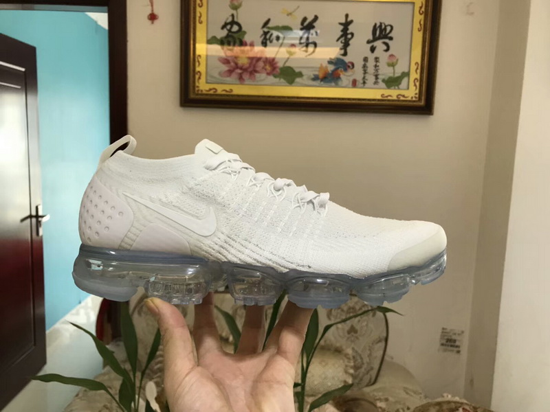 Authentic Nike Air VaporMax Flyknit 2 “White silver”